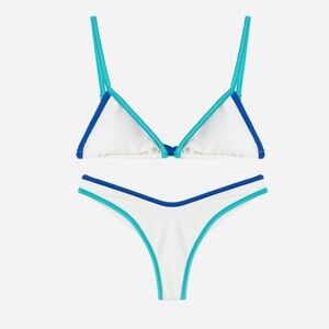 PQ Swim Blue and White Bikini